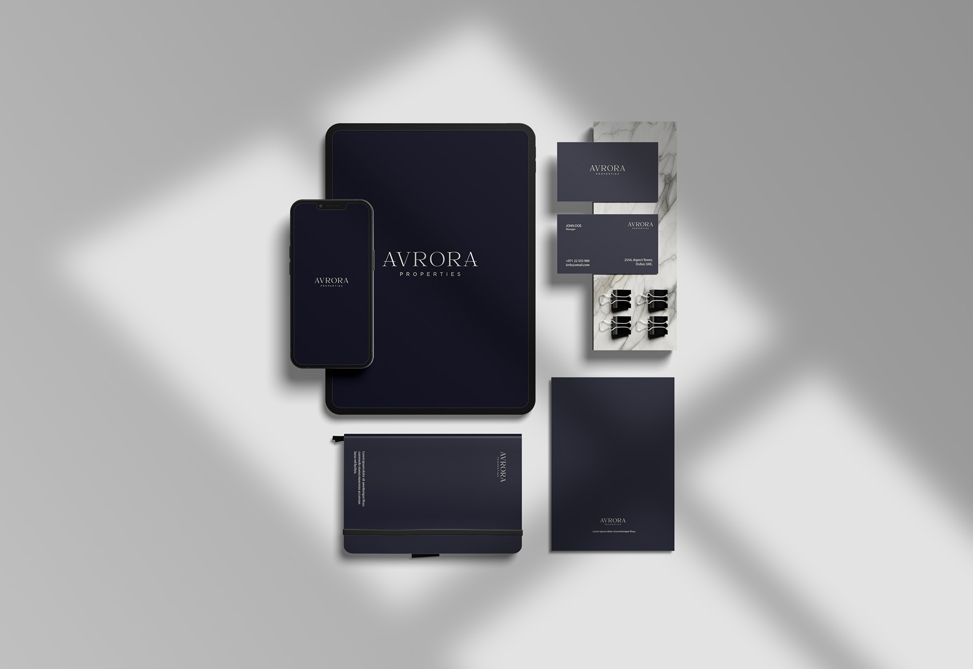 Avrora Properties brand and campaign visual 1