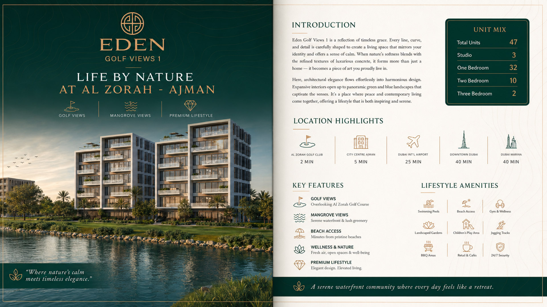 Eden Golf Views 1 brochure spread