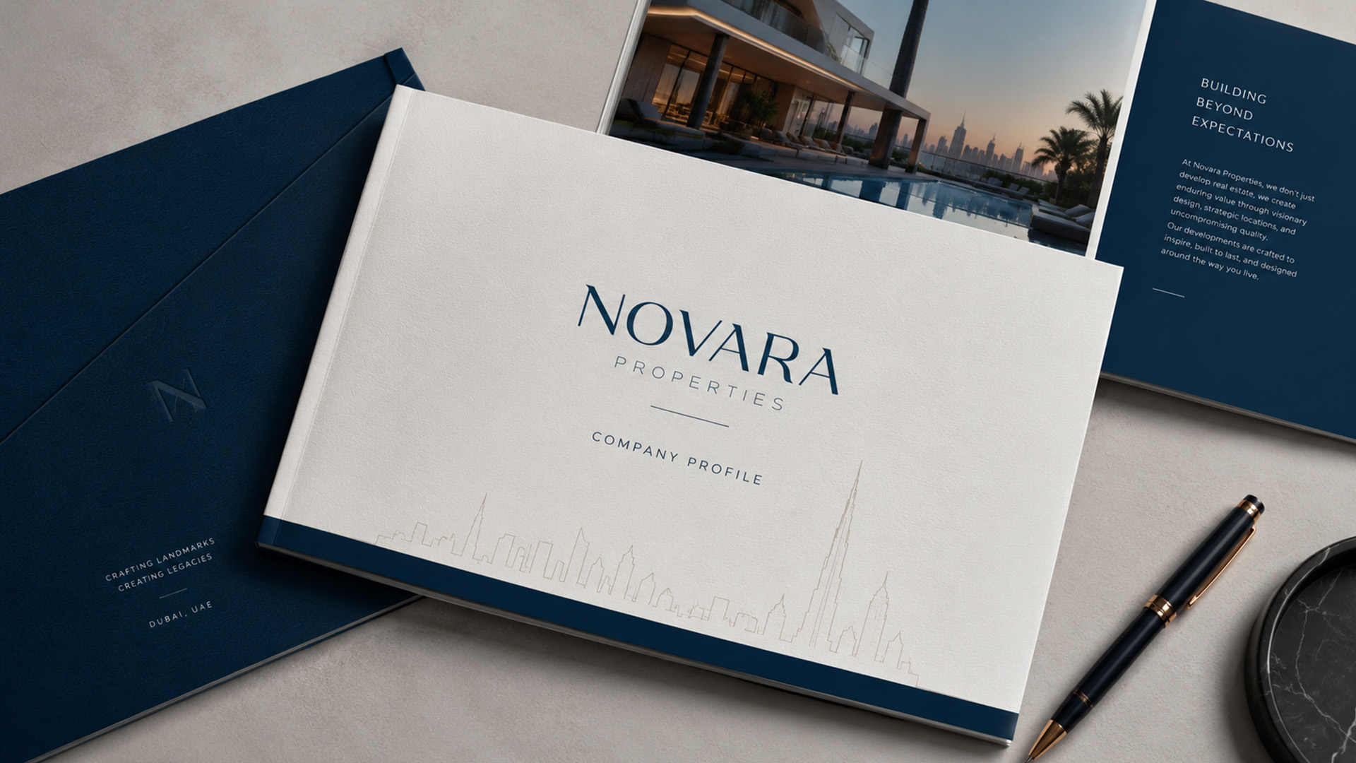 Novara Properties brochure spread